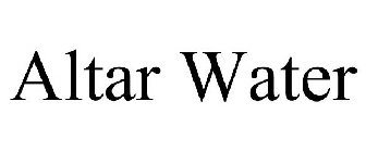 ALTAR WATER
