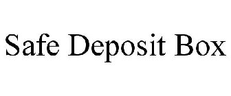 SAFE DEPOSIT BOX