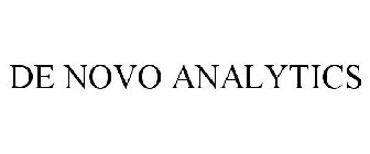 DE NOVO ANALYTICS