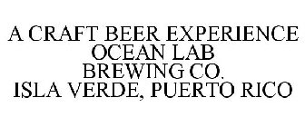 A CRAFT BEER EXPERIENCE OCEAN LAB BREWING CO. ISLA VERDE, PUERTO RICO