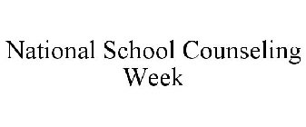 NATIONAL SCHOOL COUNSELING WEEK