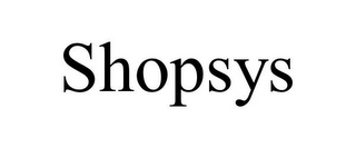 SHOPSYS