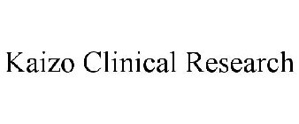 KAIZO CLINICAL RESEARCH