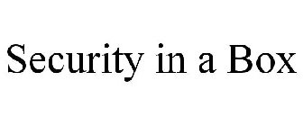 SECURITY IN A BOX