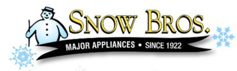 SNOW BROS. MAJOR APPLIANCES · SINCE 1992