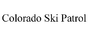 COLORADO SKI PATROL