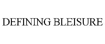 DEFINING BLEISURE