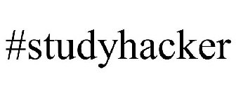 #STUDYHACKER
