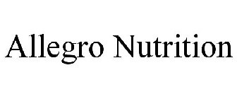 ALLEGRO NUTRITION