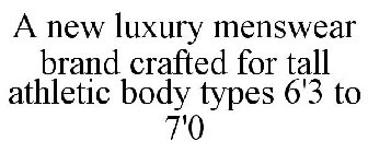 A NEW LUXURY MENSWEAR BRAND CRAFTED FOR TALL ATHLETIC BODY TYPES 6'3 TO 7'0