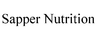 SAPPER NUTRITION