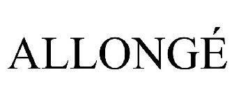 ALLONGÉ