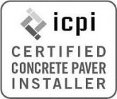 ICPI CERTIFIED CONCRETE PAVER INSTALLER