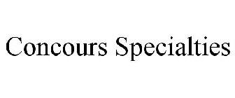 CONCOURS SPECIALTIES