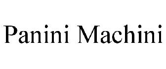 PANINI MACHINI