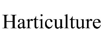 HARTICULTURE
