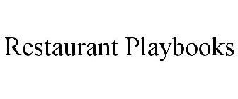 RESTAURANT PLAYBOOKS