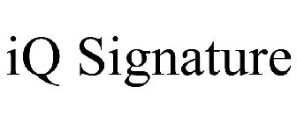 IQ SIGNATURE