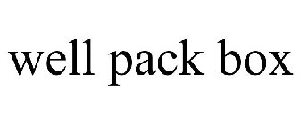 WELL PACK BOX