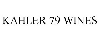 KAHLER 79 WINES