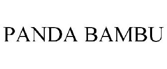 PANDA BAMBU