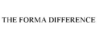 THE FORMA DIFFERENCE