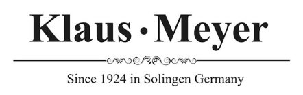 KLAUS MEYER SINCE 1924 IN SOLINGEN GERMANY