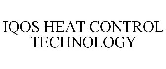 IQOS HEAT CONTROL TECHNOLOGY