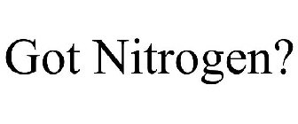 GOT NITROGEN?