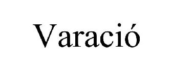 VARACIÓ