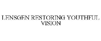 LENSGEN RESTORING YOUTHFUL VISION