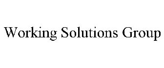 WORKING SOLUTIONS GROUP