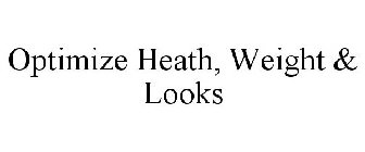 OPTIMIZE HEATH, WEIGHT & LOOKS