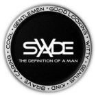 SWADE THE DEFINITION OF A MAN GOOD LOOKING WITTY GENIUS KIND BRAVE CARING COOL GENTLEMENNG WITTY GENIUS KIND BRAVE CARING COOL GENTLEMEN