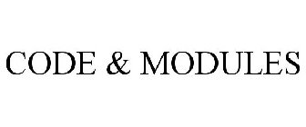 CODE & MODULES