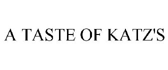 A TASTE OF KATZ'S