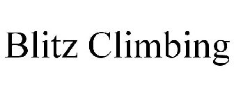 BLITZ CLIMBING