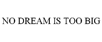 NO DREAM IS TOO BIG