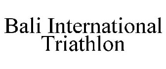 BALI INTERNATIONAL TRIATHLON