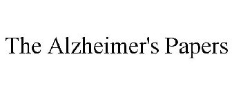 THE ALZHEIMER'S PAPERS