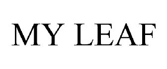MY LEAF