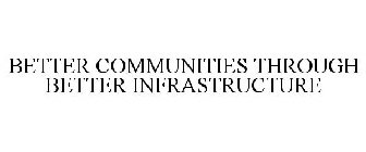 BETTER COMMUNITIES THROUGH BETTER INFRASTRUCTURE