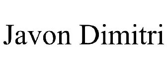 JAVON DIMITRI