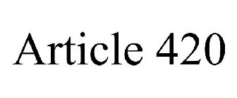 ARTICLE 420