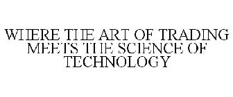 WHERE THE ART OF TRADING MEETS THE SCIENCE OF TECHNOLOGY