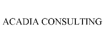 ACADIA CONSULTING