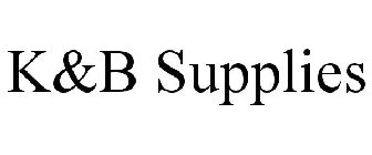 K&B SUPPLIES