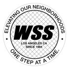 WSS LOS ANGELES CA SINCE 1984 ELEVATINGOUR NEIGHBORHOODS ONE STEP AT A TIME.