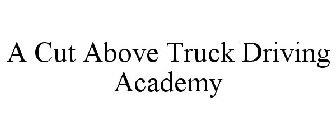 A CUT ABOVE TRUCK DRIVING ACADEMY