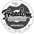 WORRY FREE FREEDOM GLUTEN FREE DOUGHNUTS DAIRY FREE · SOY FREE · NUT FREE